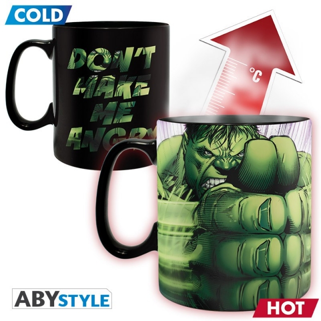 Caneca MARVEL Hulk Smash (460ml) Altera com a Temperatura