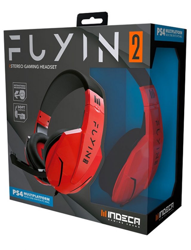 AUSCULTADORES GAMING INDECA FUYIN 2 (Multiplataforma) Vermelhos
