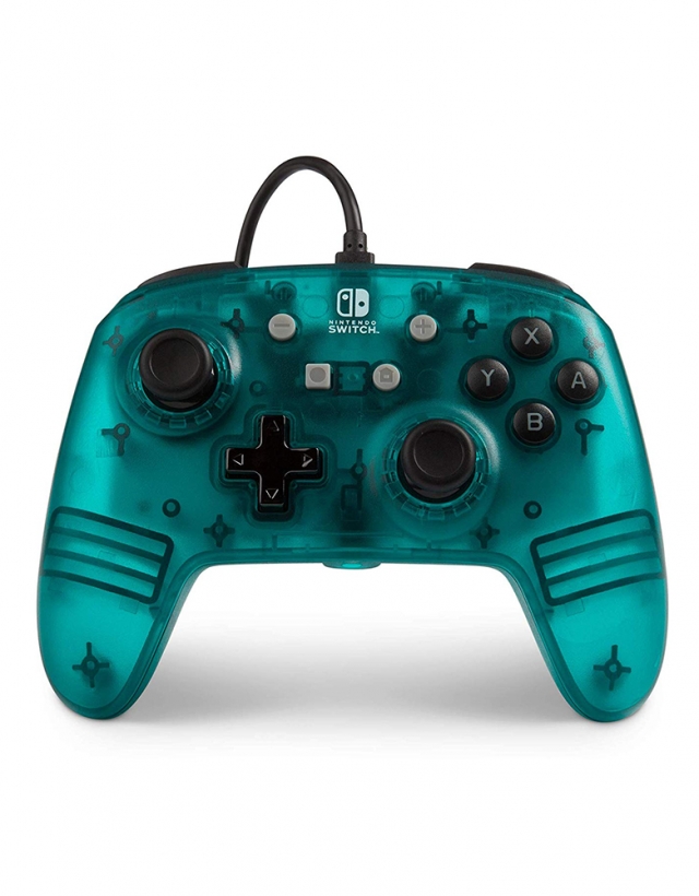Comando Oficial PowerA Blue Frost Com Fios Switch