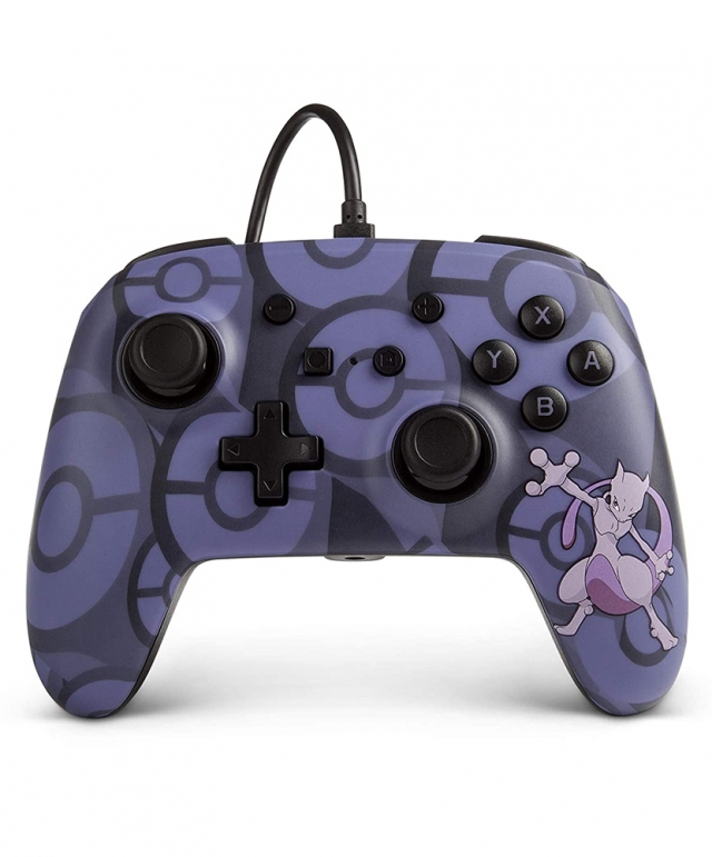Comando Oficial PowerA Pokémon Mewto Com Fios Switch
