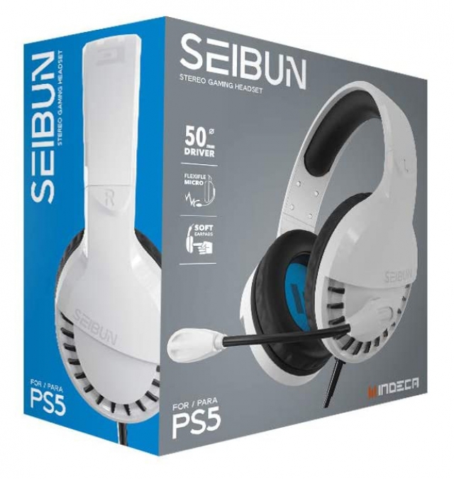 Auscultadores Gaming INDECA SEIBUN PS5 (Multiplataforma)