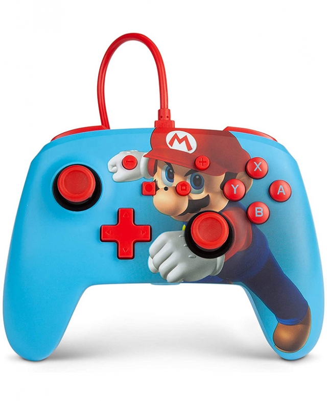 Comando Oficial PowerA Super Mario Com Fios Switch