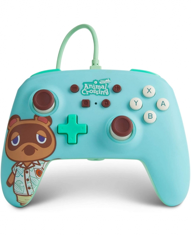 Comando Oficial PowerA Animal Crossing Tom Nook Com Fios Switch