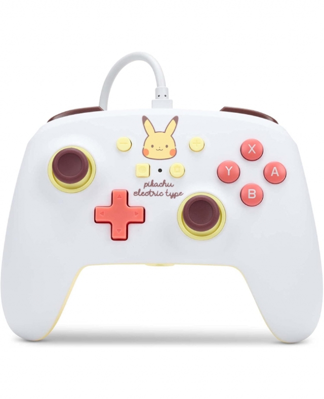 Comando Oficial PowerA Pikachu Electric Com Fios Switch