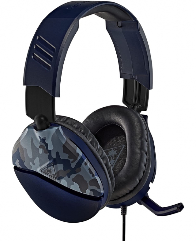 Auscultadores Gaming Com Fios Turtle Beach Recon 70 Azul Camuflado (Multiplataforma)