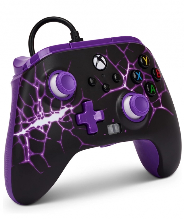 Comando PowerA Com Fios Purple Magma Xbox One | Series X