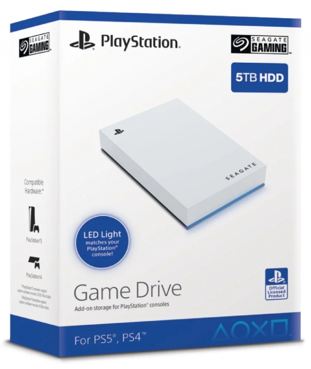 Disco Externo Seagate Game Drive 5TB Branco