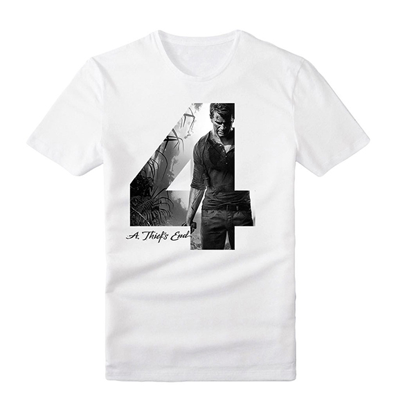 T-Shirt UNCHARTED 4 A Thiefs End (Tamanho M)